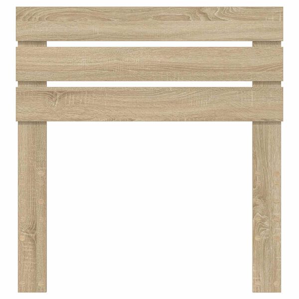 vidaXL Cabecero con cabecera Roble Sonoma 75 cm Madera contrachapada