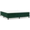vidaXL Estructura Estructura de cama con somier terciopelo verde oscuro 160x200 cm