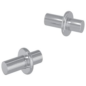 vidaXL Soporte de estante 2 uds. Plateado 8,6 x 8,6 x 14,6 mm Acero