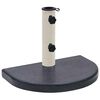 vidaXL Base de sombrilla granito negra 40x28x4 cm