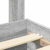 vidaXL Estructura de cama con cabecera Gris Sonoma 140 x 200 cm