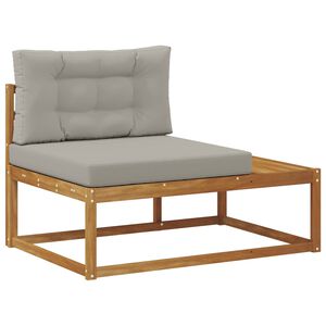 vidaXL Sof&aacute; modular de exterior con coj&iacute;n Natural 115 x 83 x 73 cm
