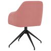 vidaXL Sillas de comedor 4 unidades terciopelo rosa