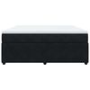 vidaXL Cama box spring con colch&oacute;n terciopelo negro 180x200 cm