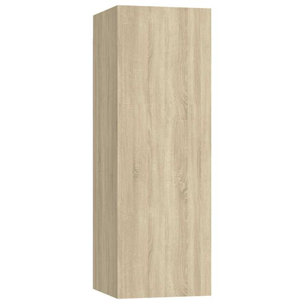 vidaXL Mueble de TV madera contrachapada color roble 30,5x30x90 cm