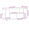 vidaXL Mueble para TV madera de ingeniería roble Sonoma 102x34,5x43 cm