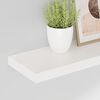 vidaXL Estante flotante de pared 2 uds MDF blanco brillo 80x23,5x3,8cm