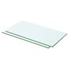 vidaXL Estantes 2 unidades panel de vidrio transparente 50x20 cm