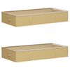 vidaXL Caja de almacenamiento con ventana superior transparente 2 pcs