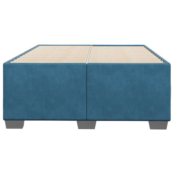 vidaXL Estructura de cama de terciopelo azul 120x200 cm