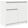 vidaXL Aparador con caj&oacute;n blanco 71x35x65 cm madera de ingenier&iacute;a