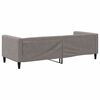 vidaXL Sof&aacute; cama sin colch&oacute;n tela gris taupe 80x200 cm