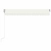 vidaXL Toldo retr&aacute;ctil autom&aacute;tico crema 450x300 cm
