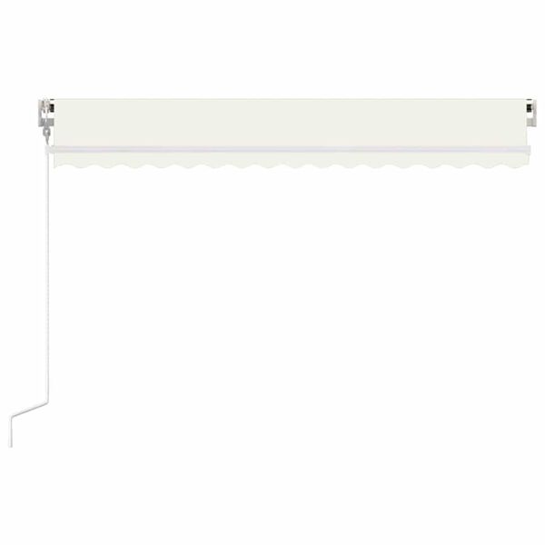 vidaXL Toldo retr&aacute;ctil autom&aacute;tico crema 450x300 cm