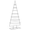 vidaXL &Aacute;rbol de Navidad para decoraci&oacute;n metal negro 210 cm