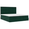 vidaXL Estructura de cama otomana colchones terciopelo verde oscuro