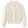 vidaXL C&aacute;rdigan de punto infantil blanco nieve 104