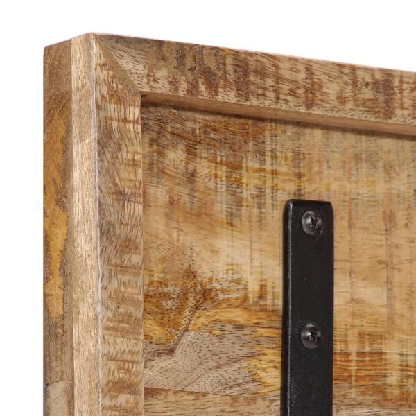 vidaXL Perchero de pared con 5 ganchos madera maciza de mango