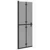 vidaXL Panel de ducha a ras de suelo Negro 70 x 6,5 x 190 cm