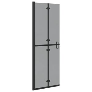 vidaXL Panel de ducha a ras de suelo Negro 70 x 6,5 x 190 cm
