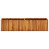 vidaXL Arriate de madera maciza de acacia 200x30x50 cm