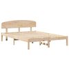 vidaXL Estructura de cama Natural 140 x 200 cm Madera de pino macizo