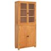 vidaXL Conjunto de Muebles de Almacenaje con estante 2 uds. Natural