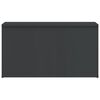 vidaXL Ba&uacute;l de almacenaje madera contrachapada gris brillo 84x42x46 cm