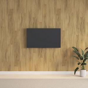 vidaXL Paneles de pared con aspecto de madera PVC marr&oacute;n 2,06 m&sup2;