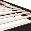 vidaXL Estructura de cama madera de ingenier&iacute;a y metal negra 75x190 cm