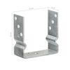 vidaXL Anclajes de valla 6 uds acero galvanizado plateado 14x6x15 cm