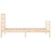 vidaXL Estructura de cama con cabecero madera maciza