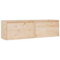 vidaXL Armario de pared 2 unidades madera maciza de pino 60x30x35 cm