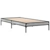 vidaXL Estructura cama madera ingeniería metal gris Sonoma 75x190 cm