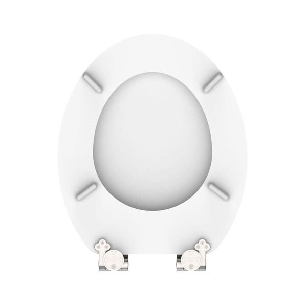 SCHÜTTE Asiento de inodoro WHITE núcleo de Madera