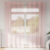 vidaXL Cortinas de gasa con ojales 2 uds rosa 140x225 cm