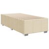 vidaXL Cama box spring con colch&oacute;n tela color crema 80x200 cm