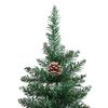 vidaXL &Aacute;rbol de Navidad Delgado con 300 LED con soporte Verde 210 cm