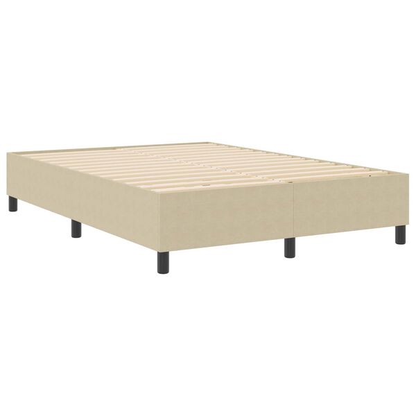 vidaXL Cama de plataforma Verde gris&aacute;ceo 140 x 190 cm tela