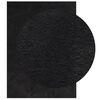 vidaXL Alfombra de pelo corto suave lavable HUARTE negro 140x200 cm