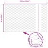 vidaXL Cerca Hexagonal Plateado 0,6 x 25 m Acero galvanizado