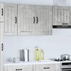 vidaXL Armario de pared cocina Lucca madera contrachapada gris cemento