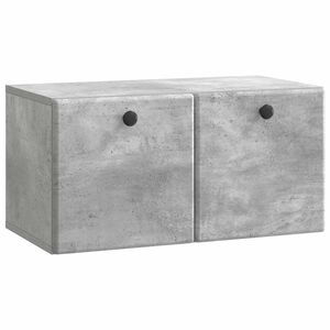 vidaXL Mueble de TV de pared 59,5 x 31 x 30 cm Gris Hormig&oacute;n