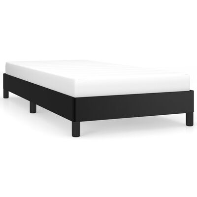 vidaXL Estructura de cama cuero sintético negro 80x200 cm