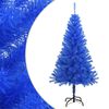 vidaXL &Aacute;rbol de Navidad artificial con soporte PVC azul 120 cm