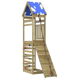 vidaXL Parque infantil de exterior madera de pino impregnada