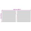 vidaXL Pantallas privacidad jardín 10 uds PVC gris piedra 252,5x19 cm