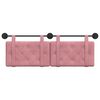 vidaXL Cabecera Colgante Rosa 130 x 55 x 5 cm Terciopelo