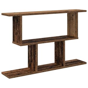 vidaXL Estante de pared Madera envejecida 80 x 15 x 50,5 cm
