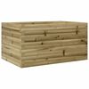 vidaXL Jardinera de madera de pino impregnada 90x60x45,5 cm